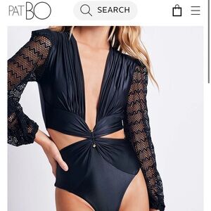 NWT Patbo plunge netted swimsuit